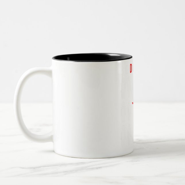 Shred with Humour: Snowboarding - Be Different fro Two-Tone Coffee Mug (Left)
