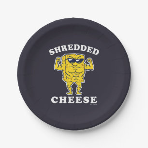 Shredded Cheese Paper Plate