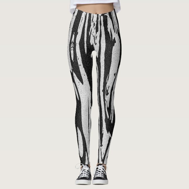 Shredded Stripes Leggings (Front)