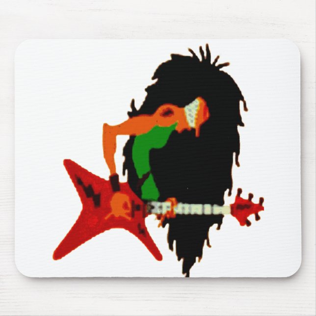 Shredder's Speed Pad: Rock Guitarist Mouse Pad (Front)