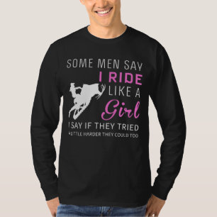 Shredding Boundaries: Ride Snowmobile Like a Girl T-Shirt
