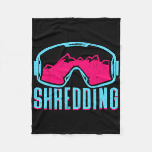 Shredding  fleece blanket