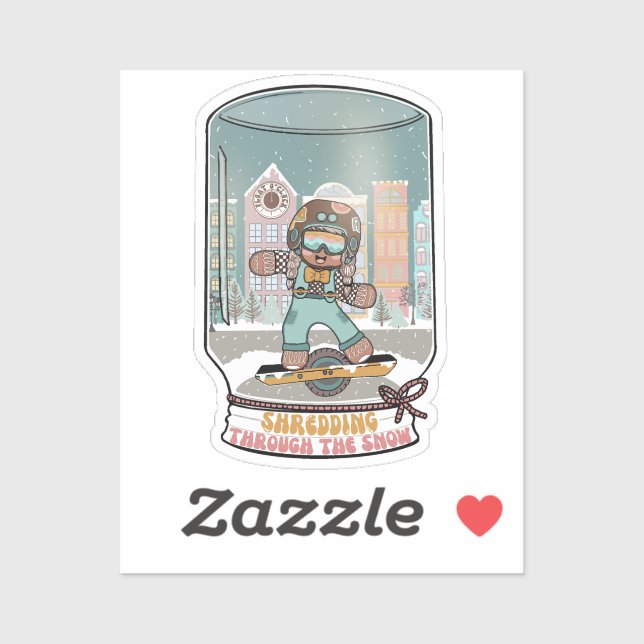 Shredding through the Snow Sticker 2 (Sheet)