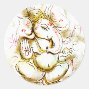 Shree Ganesh Classic Round Sticker