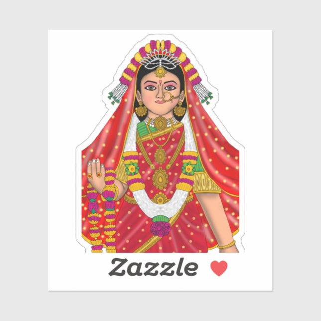 Shree Radha Stickers (Sheet)