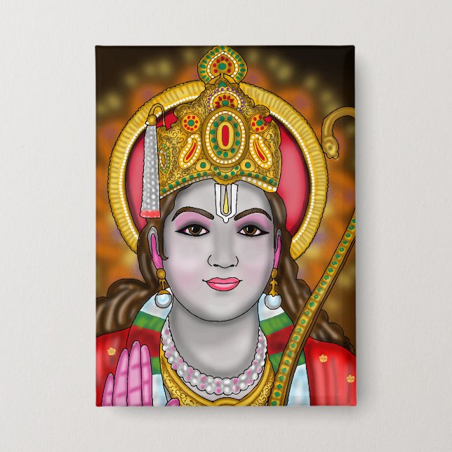 Shree Ram Button (Front)