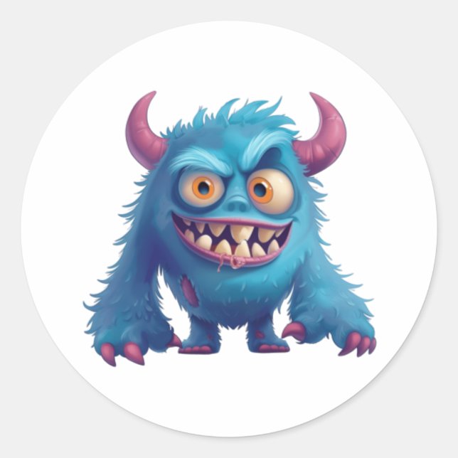 Shrek the smasher classic round sticker (Front)