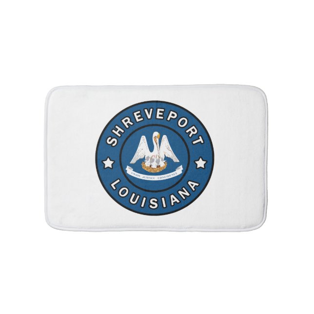 Shreveport Louisiana Bath Mat (Front)