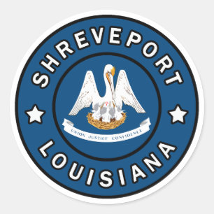 Shreveport Louisiana Classic Round Sticker