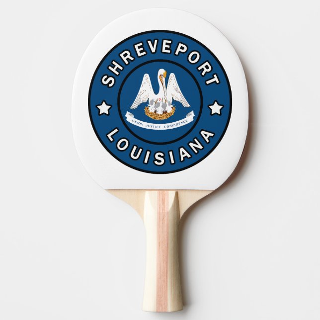 Shreveport Louisiana Ping Pong Paddle (Front)