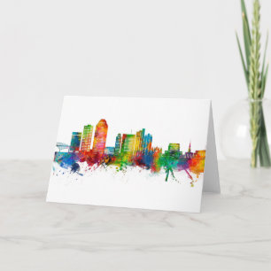 Shreveport Louisiana Skyline Card