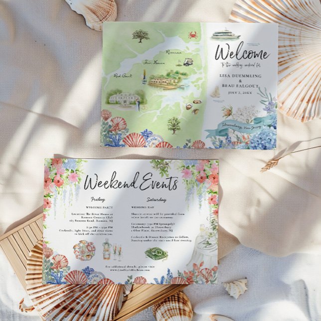 Shrewsbury New Jersey Wedding Weekend Welcome Map (Creator Uploaded)