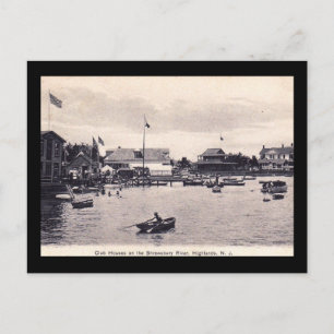 Shrewsbury River Club House, Highlands, NJ Vintage Postcard