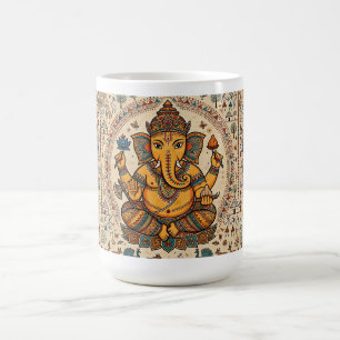 Shri Ganeshaya Namah Warli Art Poster - Lord Ganes Coffee Mug