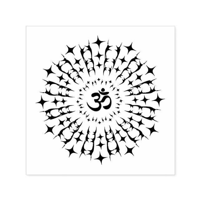 Shri Yantra or Sri Chakra - Glowing Energy Self-inking Stamp (Design)