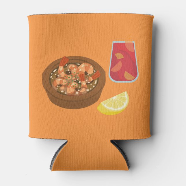 Shrimp and Sangria Can Cooler (Front)