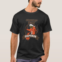 Shrimp Boat Captain Cute Retro Seafood Cartoon Pra
