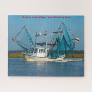 Shrimp Boat  Mississippi. Jigsaw Puzzle
