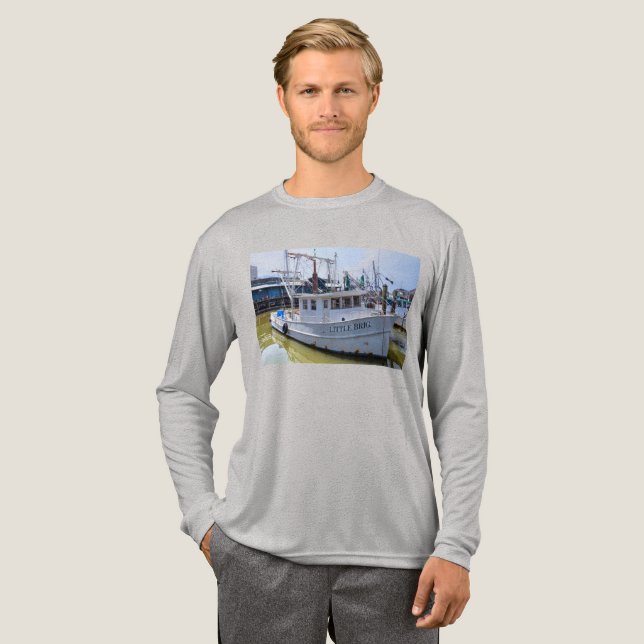 Shrimp Boat Tri-Blend Shirt (Full Front)