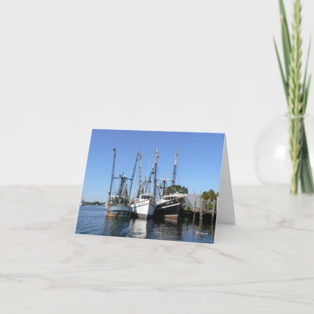 Shrimp Boats--thank you Thank You Card (Front)