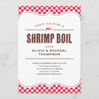 Shrimp Boil Invitations