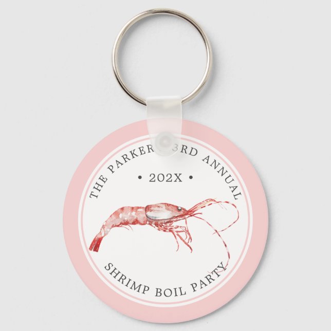 Shrimp Boil | Seafood Themed Key Ring (Front)