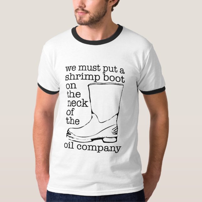 Shrimp Boot in Solidarity T-Shirt (Front)