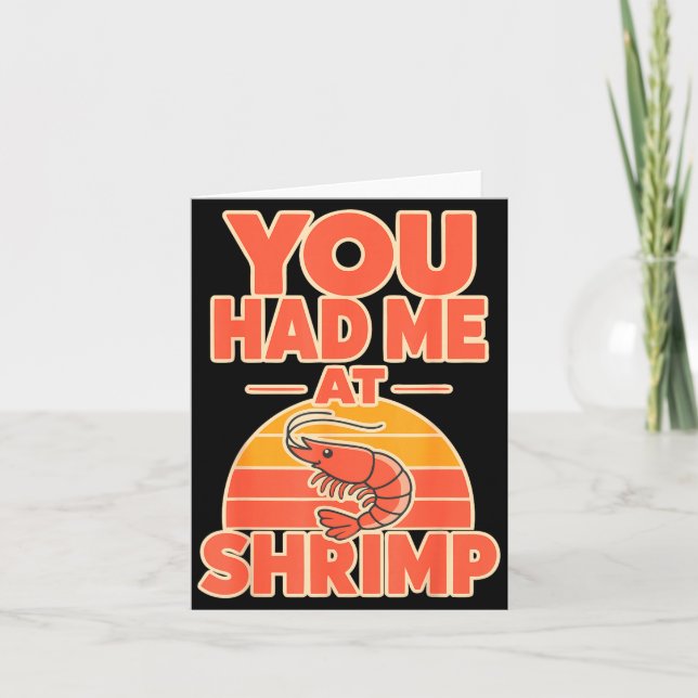 Shrimp fan cajun seafood  card (Front)
