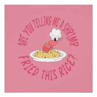 Shrimp fried rice poster