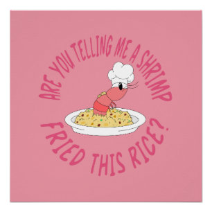 Shrimp fried rice poster