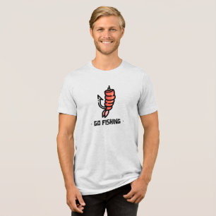 Shrimp Hooked Adventure Tri-Blend Shirt