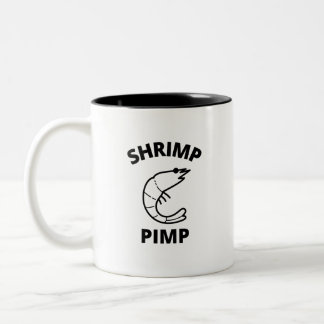 Shrimp pimp Two-Tone coffee mug