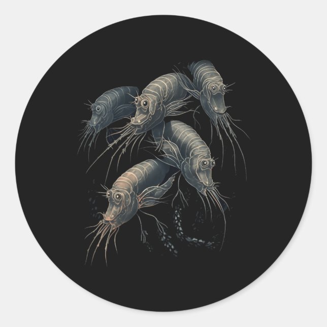 Shrimp Prawn Cocktail Glass Classic Round Sticker (Front)