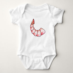 Shrimp tail baby bodysuit