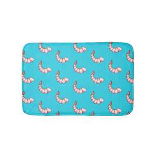 Shrimp tail bath mat