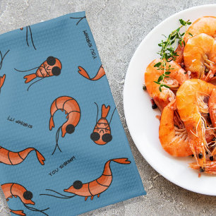 Shrimp Tea Towel