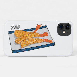 Shrimp tempura cartoon illustration Case-Mate iPhone case