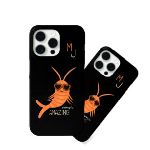 Shrimp with sunglasses iPhone 15 pro max case