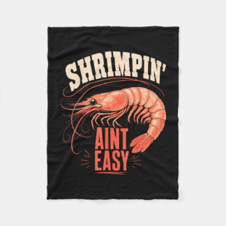 Shrimping fisherman coastal shrimp fishing  fleece blanket