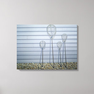 Shrimping Nets Canvas Print