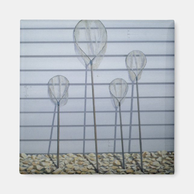 Shrimping Nets Magnet (Front)