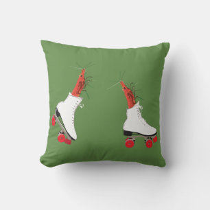 Shrimps on Roller Skates Cushion