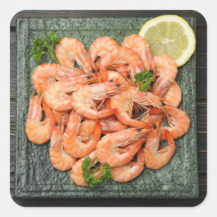 Shrimps Square Sticker