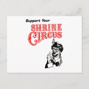 Shrine Circus Clown Postcard