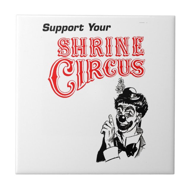 Shrine Circus Clown Tile (Front)