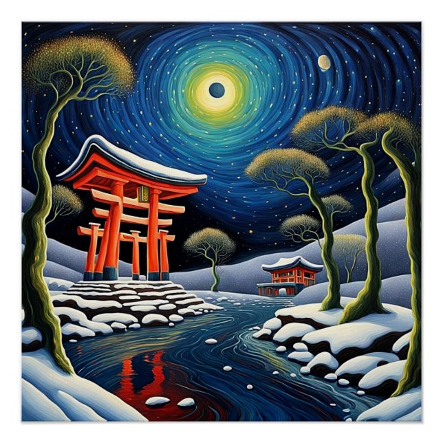Shrine in winter 2 poster (Front)