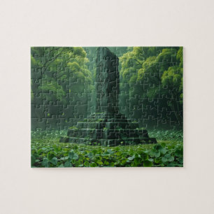Shrine of the Clover Green Field Jigsaw Puzzle