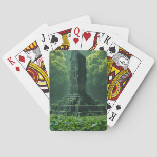 Shrine of the Clover Green Field Playing Cards