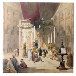 Shrine of the Holy Sepulchre, April 10th 1839, pla Tile