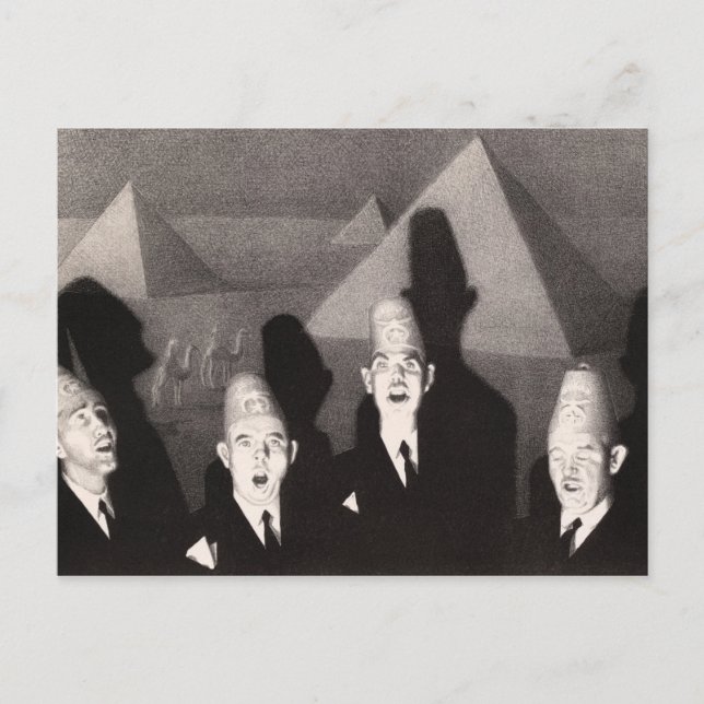 Shrine Quartet by Grant Wood Postcard (Front)